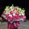 Сборный VIP-букет с розой и эустомой