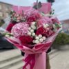 Невероятный сборный букет с розовой гортензией