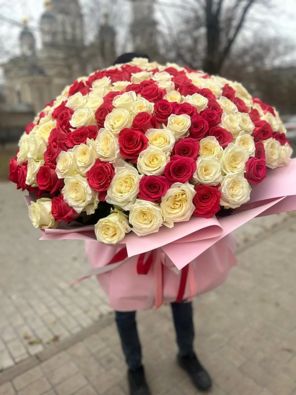 Букет из 201 розы микс — изображение 2