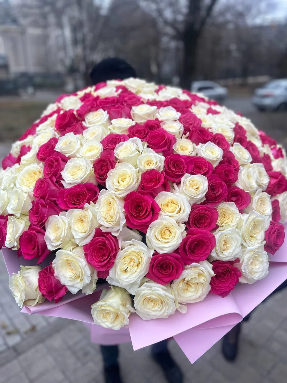 Букет из 201 розы микс
