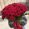 Букет из красных роз 51 шт