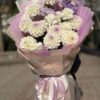 Букет с белыми георгинами